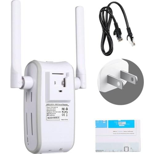 300Mbps WiFi Range Extender Multi-function Mini Wireless-N Signal Amplifier Router/ Repeater with 802.11n/g/b WPS-2.4GHz