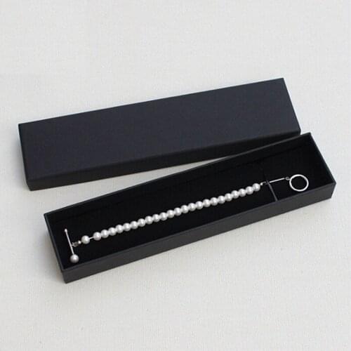 6 Sizes Packing Boxes No Logo Brand Black Paper Packing Jewelry Gift Box For Jewelry Bracelet Necklace Ring Earrings