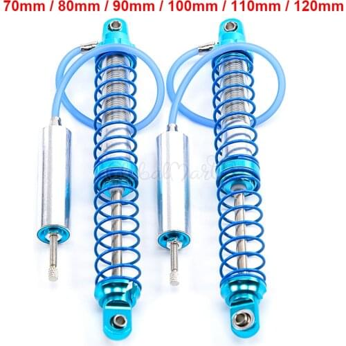 70mm 80mm 90mm 100mm 110mm 120mm Hydraulic Pressure Shock Absorber Damper For 1/10 RC Car Truck Crawler Car Axial SCX10 TRX4 D90