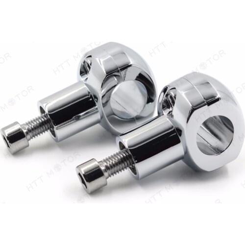 Aftermarket free shipping Motorcycle parts Motorcycle Chrome 1" (25mm) Handlebar Riser For Honda Suzuki Yamaha Kawasaki