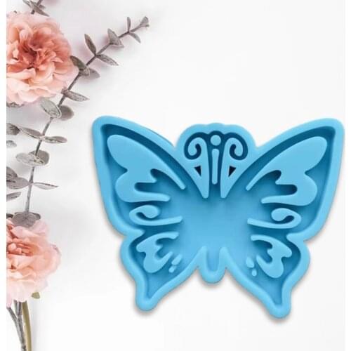 Key Chain Epoxy Resin Mold Handmade Butterfly Shape Keychain Casting Silicone Mould DIY Crafts Making Tool