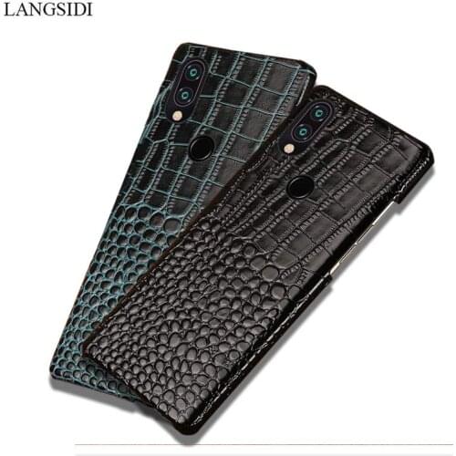 Genuine Cowhide Leather Phone case For Huawei p smart 2019 p30 p20 Pro Covers for Huawei mate 20 30 pro Cases for Honor 8X 9X 20