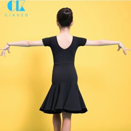 New Children Breathable Backless Performance Ballroom Sumba Professional Kids Dance Costume Summer Girl Latin Dance Dress G3364