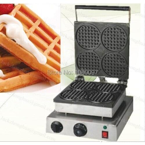 110V 220V Electric Round Commercial waffle maker machine