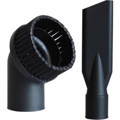 New Industrial Vacuum Cleaner Round Brush And Flat Nozzle Sets,Inner 44Mm,Durable,Industrial Vacuum Cleaner Accessories