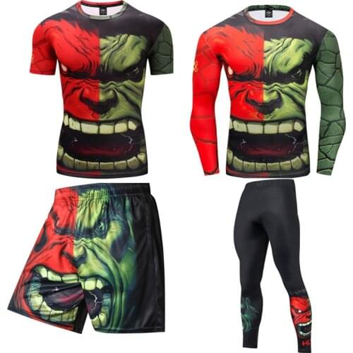 New Boxing Set Mens Rashguard Jiu Jitsu Compression T Shirt Gym Fitness Jogging Trained Muay Thai Boxing Jersey Kickboxing Suit