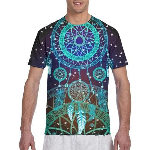 New Arrive Popular Colorful Dreamcatcher Tshirt Men t-shirt Harajuku Style T shirt Summer Tops