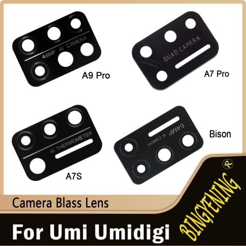 Original For Umidigi Bison/A9 Pro Back Camera Lens Rear Camera Lens Glass Replacement Accessories For Umidigi A7 Pro/A7S Phone