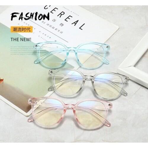 2021 Blue Light Blocking Glasses Frame Anti Eyestrain Decorative Glasses Light Computer Radiation Protection Eyewear Fashion