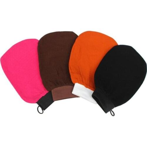 High Quality 100 PC Magic Black Exfoliator Bath Glove Body Cleaning Scrub Mitt Rub Dead Skin Removal Shower Spa Massage