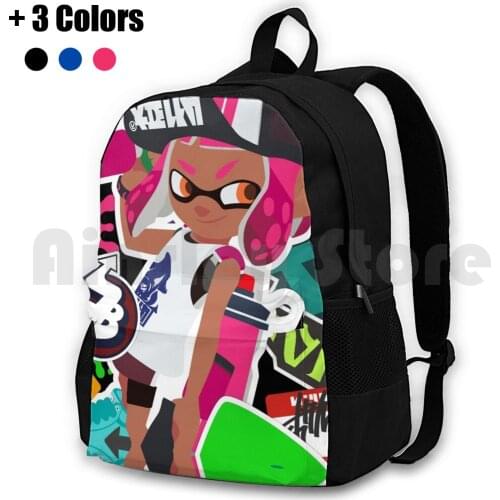 Splatoon 2 Inkling Girl Outdoor Hiking Backpack Waterproof Camping Travel Splatoon Splatoon 2 Nintendo Nintendo Switch Squidkid