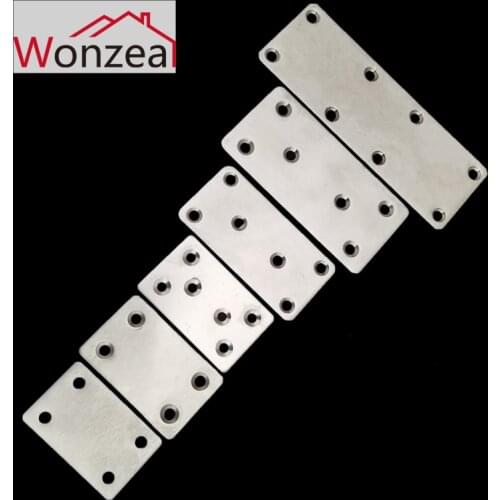 180 Degree Plane Stainless Steel Straight Strip Corner Bracket Angle Corner Connector Code Furniture Hardware