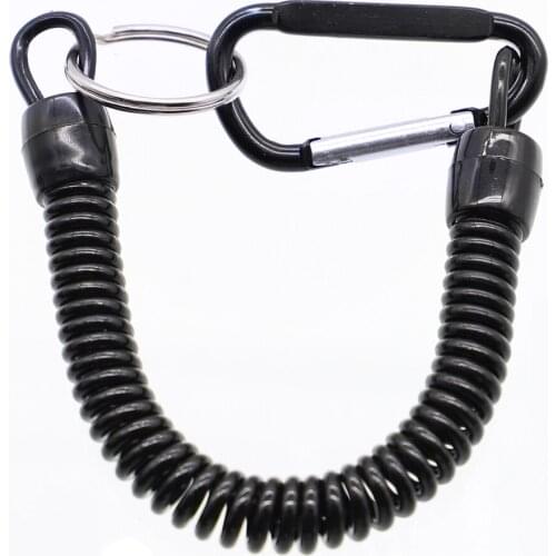 Coiled Fish Missed Rope Fish Pole Rod Protector Elastic Rope Line Fishing Tackle Tool Prevent Rod Drop Lose Telescopic Spring