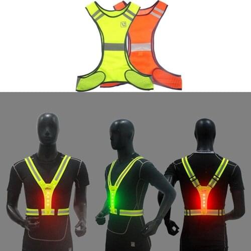 Reflection Lightning Sparkling Warning Running Riding Working Vest Sleeveless Shirt Night Bright Shining