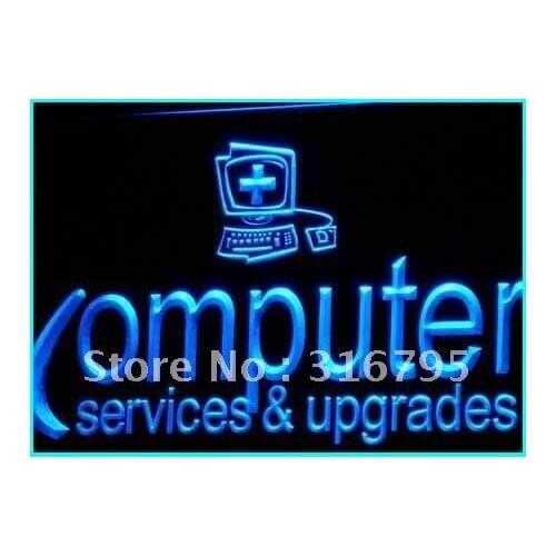I326 Computer Services & Upgrades Repairs Light Signs On/Off Switch 20+ Colors 5 Sizes