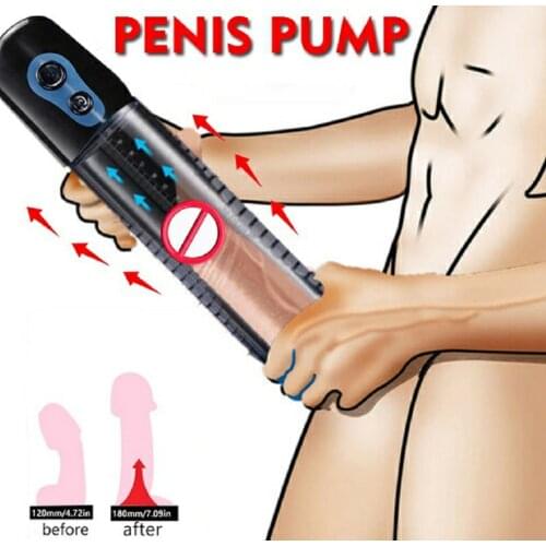 Penis Extender Electric Penis Pump Sex Toys for Men Male Masturbator Penis Extender Penile Vacuum Pump Enlargement Enhancer