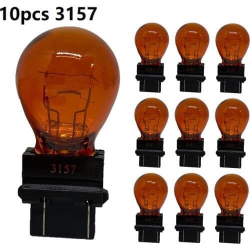 10pcs Universal 3157 Bright Light Bulbs Taillight Brake Lights Reverse Rear Stop Turn Signal Lamp For Car/Truck/Motorbike