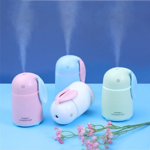 USB Rabbit Air Humidifier Ultrasonic Aromatherapy Diffuser Air Mist Maker Aroma Humidification For Home Car Office Relieve Dry