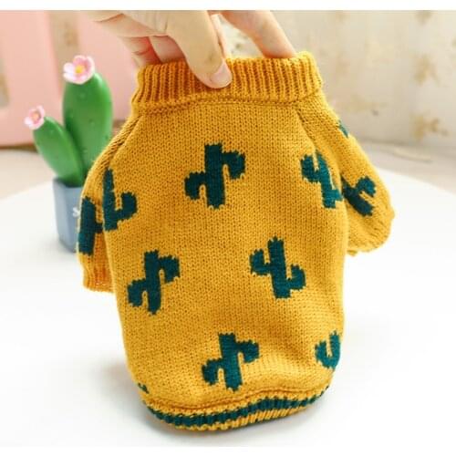 Knitting Fashion Dog Sweater Warm Pet Clothes for Yorkies Dachshund Chihuahua Schnauzer Luxury Pullover Sweatshirts For Cats