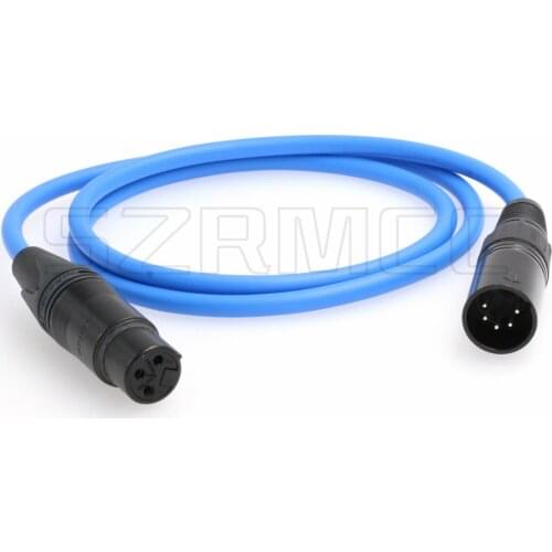XLR 5 Pin Male to XLR 3 Pin Female Audio Cable for Arri Alexa XT/SXT/Amira Camera