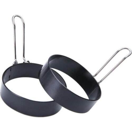 2PCS Stainless Steel Fried Egg Shaper Pancake Shaper Omelette Mold Frying Egg Cooking Tools Kitchen Cooking Baking Accessories