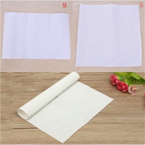 30*30cm 45*30cm Aida cloth cross stitch fabric canvas small grid white color DIY handcraft supplies stitching embroidery