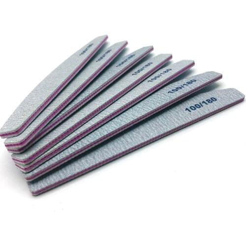 50pcs Nail Sanding File 100/180 Grits Trimmer Lime Buffer In The Nail Sandpaper Nail Files Pedicure Manicure Nail Art Care Tools
