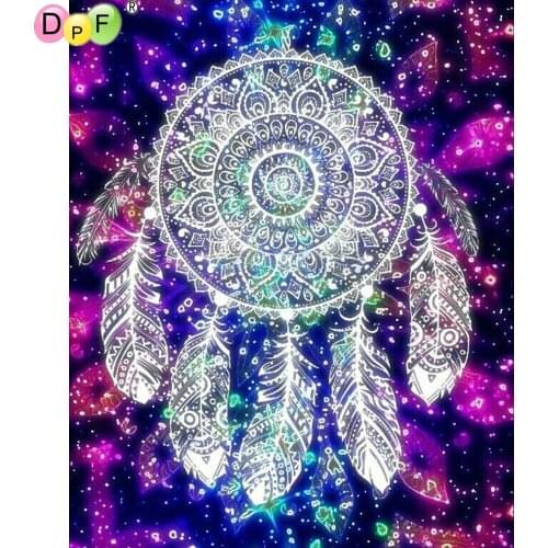 5DDIY Diamond Painting Glowing wind chime round/square Cross Stitch Diamond Embroidery kits Diamond Mosaic home Decorative drill