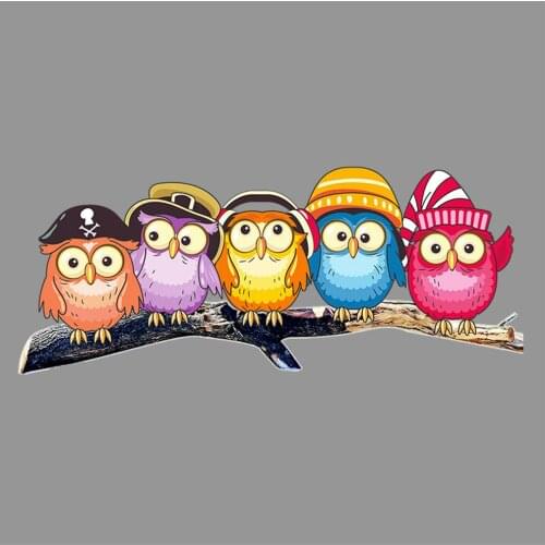 Vehicle Rear Wipers Car Rear Windshield Sticker Cute Owl Rear Wiper Sticker Made of PVC Material Easter Decoration
