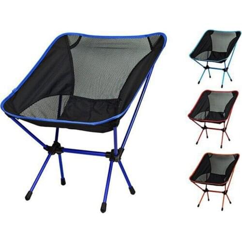 Travel Ultralight Folding Beach Backrest Chairs 950g Superhard High Load Outdoor Camping Fishing Portable Chair For Hike Picnic