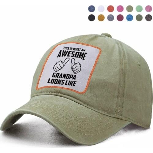 This Is What An Awesome Grandpa Looks Like Baseball Cap Dad Trucker Snapback Casquette Hat Woman Berets Bone Caps Gorras Hats