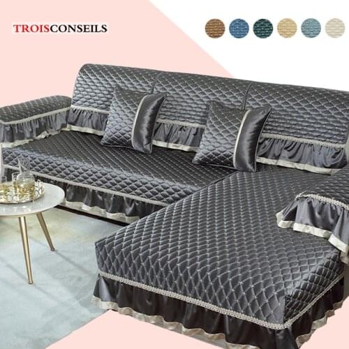 European Sofa Cover Four Seasons Sofa Towel Fabric Seat Cushion Backrest Towel Simple Modern Couch Cover Non-slip Sofa Covers