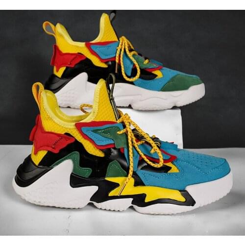 Colorful Fashion Winter Man Sport Shoes Lightweight Hiphop Mens Platform Shoes Sock Thick Sole Shoes For Men Chaussure De Sport