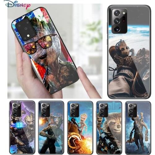 Marvel Avengers Super Hero Groot For Samsung Galaxy A31 A51 A71 A91 A12 A32 A42 A52 A72 A02S Soft TPU Silicone Black Phone Case
