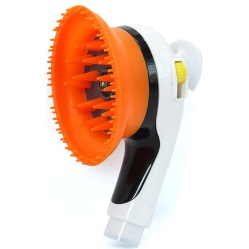 Pet Bath Rain Shower Head Dogs Wash Cat Pet Shower Sprayer Silica Gel Dog Bath Wash Nozzle Massager Comb Brushes Pet Accessory