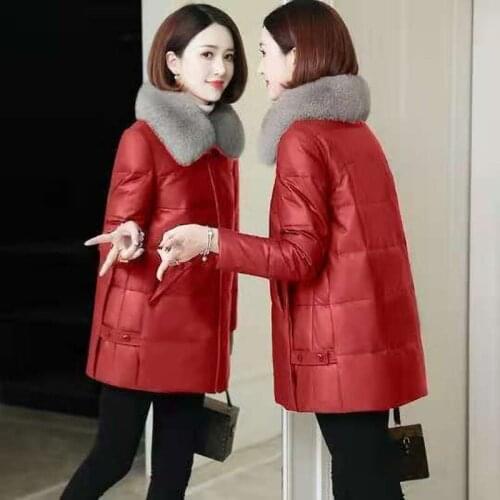 New Women Faux Fur Collar Parkas Fashion Coat Women 2021 Winter Jacket Female Coat Thick Warm Elegant Down Cotton Jackets X680