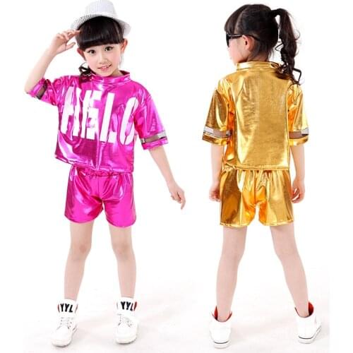 Girls Jazz Dance Apparel Practice Dance Hip-hop Dancing Modern Dance Costume
