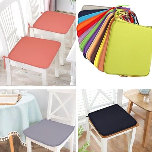 Chair Cushion For Dining Chairs Square Kitchen Office Chair Seat Cushions Home Decor Non-slip Sofa Car Soft Home Chair Pads