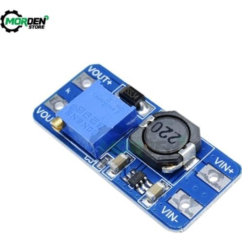 MT3608 DC-DC Step Up Converter Adjustable Booster Power Supply Module Boost Step-up Board MAX output 28V 2A for arduino