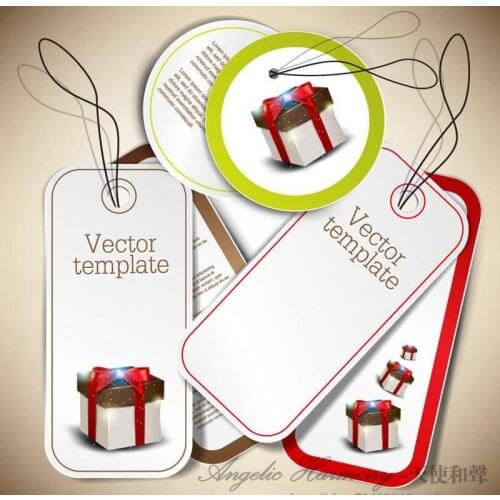 Santa Claus is Coming,Custom hang tags/Clothing printed paper swing tag/Trademark manufacture/Labels for clothes hang tags TS022