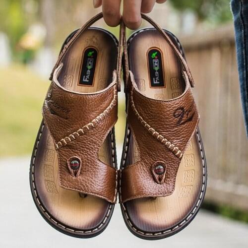 Sandali Da Uomo Sandalias Hombre Verano Sandals Men Summer Zandalias Vietnam Rubber Sandals-men Sandalia Masculina Shoes Cuero