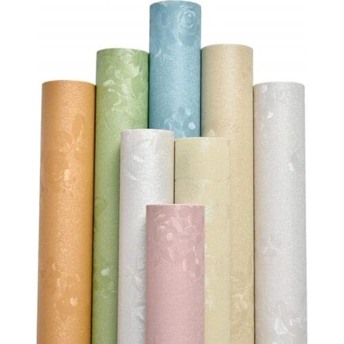 Removable Self-Adhesive Wallpaper Vintage Rose Pattern Wall Sticker PVC Family Art Decoration for Living Room Bedroom