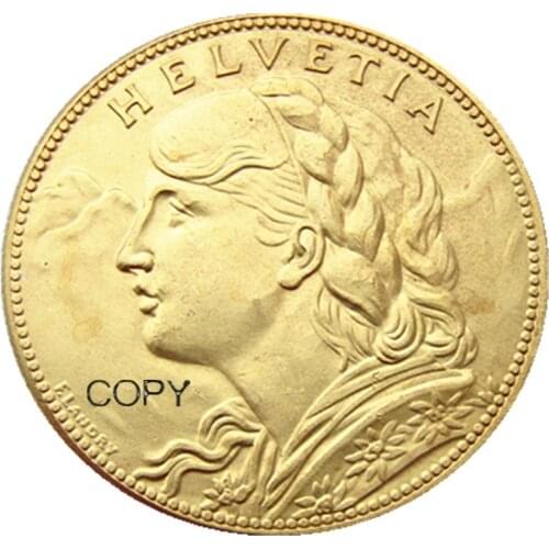 Switzerland 100 Frs 1925 Gold Plated Creative Copy Coin