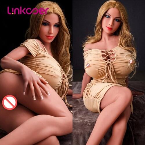 Linkooer 150cm Silicone Sex Doll Realistic TPE Muscle Body Soft Big Boobs Real Adult Love Doll Lifelike Sex Toys for Men