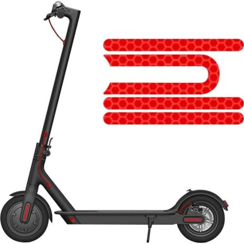 Electric Scooter Front Rear Wheel Tyre Cover Safety Reflective Sticker For Xiaomi M365 Protective Shell Adhesive Strip Sticker