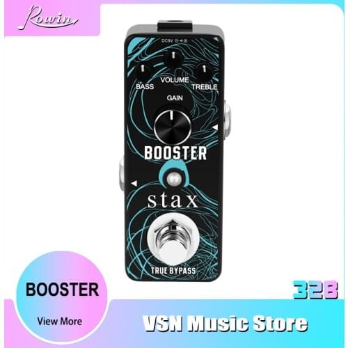 Stax Guitar Booster Pedal Analog Micro Boost Pedals For Electric Guitar Pure Signal Amplification Wtih Mini Size True Bypass