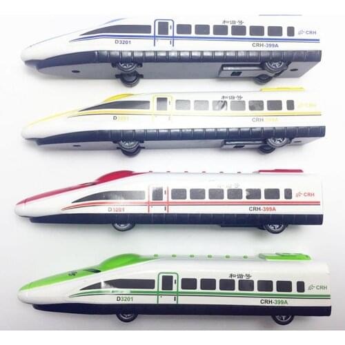 High-speed Train Simulation Model Children Pull Back Toy Desktop Decor Gift