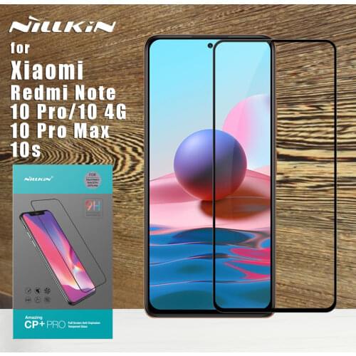 Nillkin for Xiaomi Redmi Note 10 Pro Tempered Glass CP Plus Full Cover 2.5D 9H Screen Protector for redmi note 10 Pro max 10s 4G