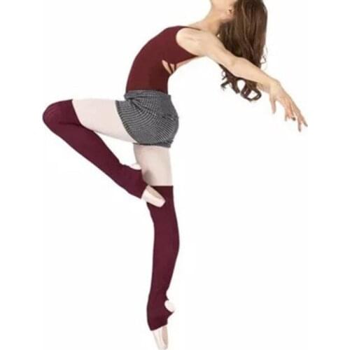 Womens Legs Warmers Long Elastic 3 Color Knitted Boot Socks Girl Professional Dancing Accessories Winter Sport Sock