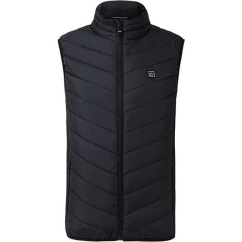 Men Autumn winter Smart heating Cotton Vest USB Infrared Electric Heating Vest Women Outdoor Flexible Thermal Winter Warm Jacket